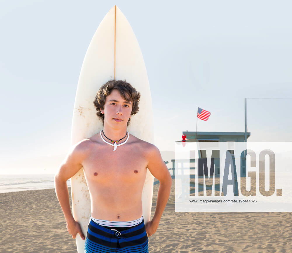 Surfer boy teenager with surfboard in Santa Monica Lifeguard house California, model released, , 9212014.jpg, american, background, beach, blue, board, boy, california, carry, coast, flag, foreshore, guy, handsome, happiness, happy, hobby, holding, holiday, house, lifeguard, male, man, outdoor, people, portrait, pose, recreation, santa monica, sea, seaside, shore, sky, smiling, sport, summer, surf, surfboard, surfer, swimwear, teen, teenager, tropical, vacation, water, waves, white, young,