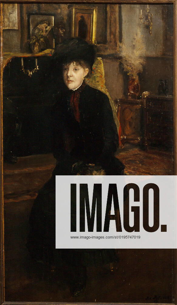 Portrait of Mary Cassat (1845-1926), painter, 1885. Creator: Jacques Emile Blanche.