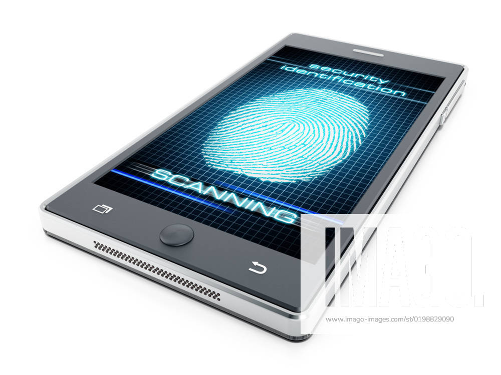 Smart phone fingerprint authentication Smart phone fingerprint authentication concept