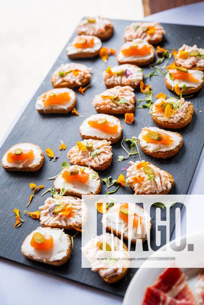 Food from a Salmon skewer Event Wedding dinner and Buffet Celebration Or Party, Dinner and Food at a Black people Chalkboard