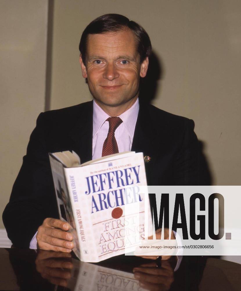JEFFREY ARCHER British Novelist and Politician Launching his book First Among Equals COMPULSORY CREDIT: UPPA Photoshot Photo CGL 181110 02.07.1984 JEFFREY ARCHER British Novelist and Politician Launching his book First Among Equals COMPULSORY CREDIT: UPPA Photoshot Photo CGL 181110 02.07.1984, Credit: uppa.co.uk Avalon United Kingdom