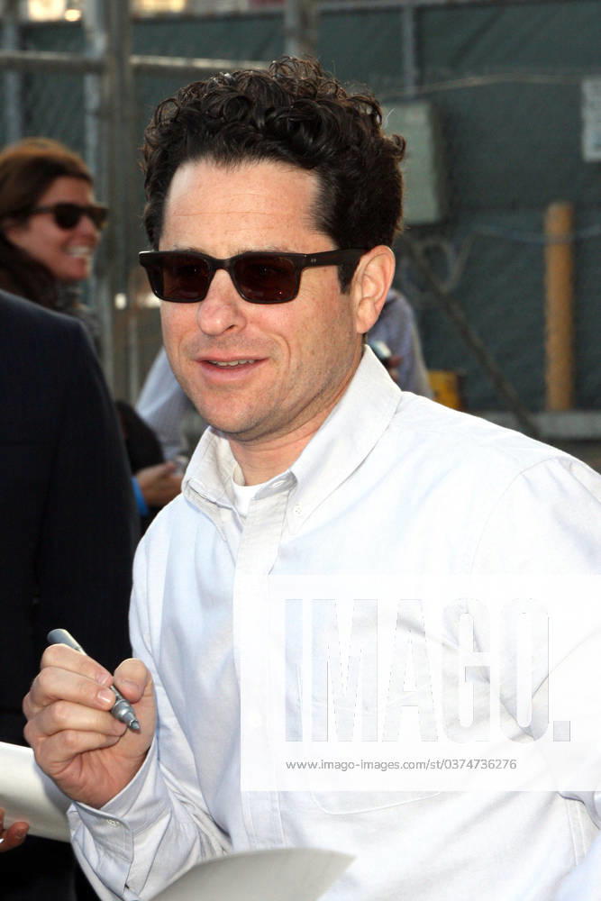 J. J. Abrams greets fans and signs autographs after appearing on Jimmy Kimmel Live! in Los Angeles to promote his new sci-fi movie 62507, LOS ANGELES, CALIFORNIA - Thursday June 9, 2011. J. J. Abrams greets fans and signs autographs after appearing on the Jimmy Kimmel Live! in Hollywood to promote his new movie sci-fi thriller Super 8 . Photograph: Fallen Star, PacificCoastNews.com UK OFFICE:+44 131 557 7760 7761 US OFFICE:1 310 261 9676, Credit:Fallen Star, PacificCoastNews.com Avalon USA
