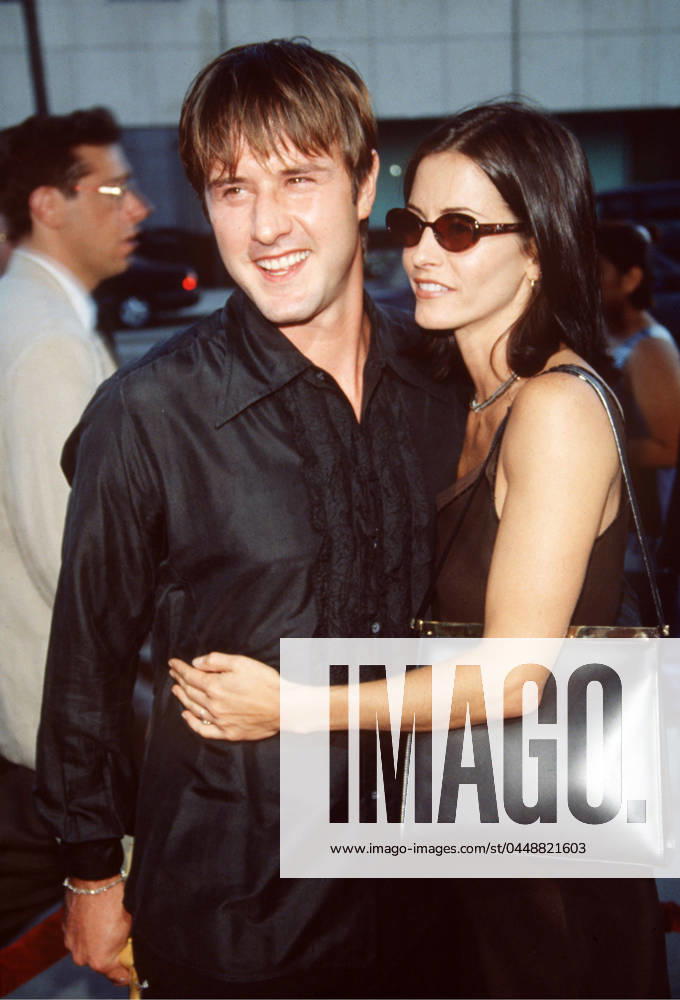 Courteney Cox and David Arquette at the Ever After premiere, Los Angeles, August 1998.