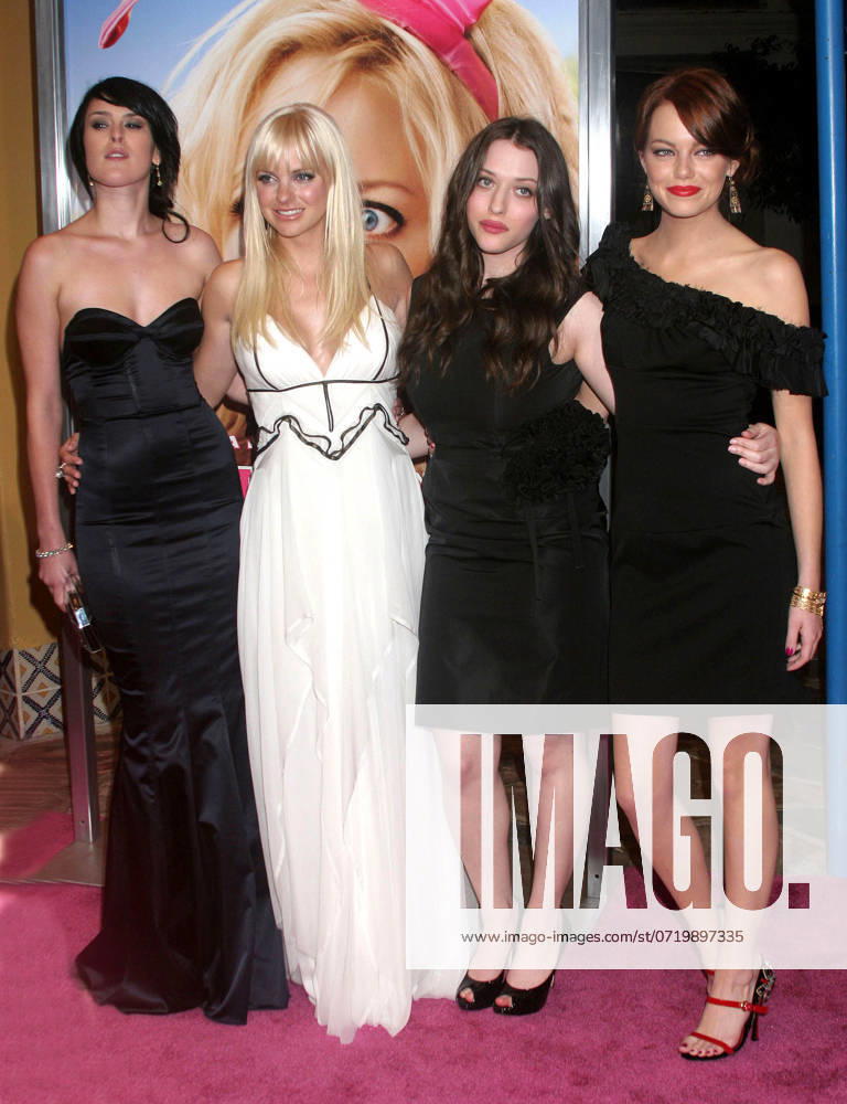 Rumer Willis, Anna Faris, Kat Dennings and Emma Stone at the Premiere of House Bunny held at the Mann Village Theater in Los Angeles - 20 August 2008 FAM23891