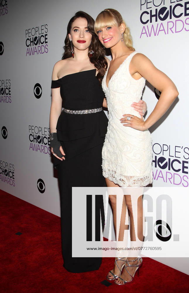 40th Annual People s Choice Awards - Press Room 8 January 2014 - Los Angeles, California - Kat Dennings, Beth Behrs. 40th Annual People s Choice Awards held at Nokia Theatre L.A. Live. Photo Credit: Kevan Brooks AdMedia Los Angeles CA United States