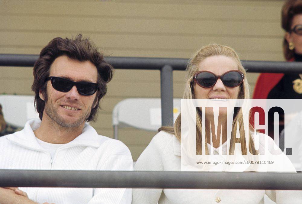 Clint Eastwood and wife Maggie Johnson, circa 1970.