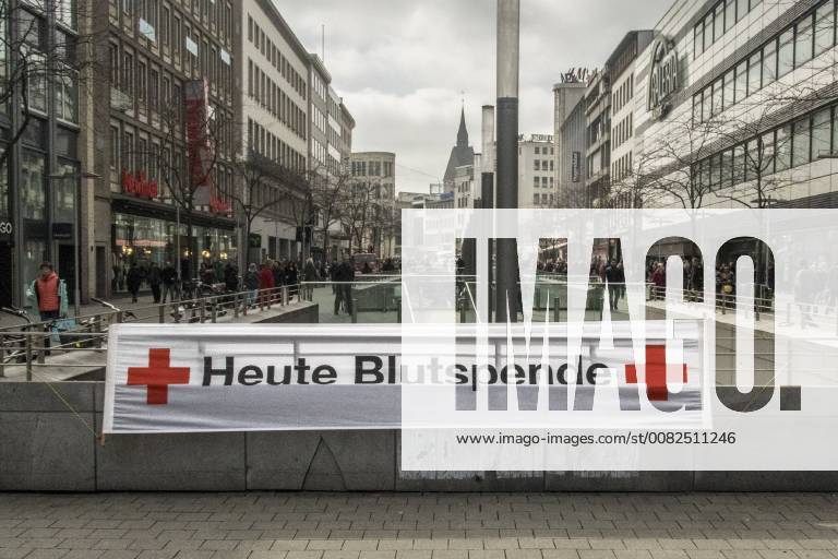 Heute Blutspende Banner in Hannover - gesehen am 26.03.2018