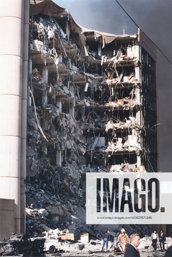 Oklahoma City Bombing April 19, 1995 April 2015 - File - On April 19, 1995, a truck-bomb explosion outside the Alfred P. Murrah Federal Building in Oklahoma City, Oklahoma, left 168 people dead and hundreds more injured. The blast was set off by anti-government militant Timothy McVeigh, who in 2001 was executed for his crimes. His co-conspirator Terry Nichols received life in prison. Pictured - Apr 19, 1995 - Oklahoma City, Oklahoma, U.S - A massive bomb was detonated in a underground car park beneath the Alfred P Murrah Federal Building killing 168 people, 19 of them children under five.