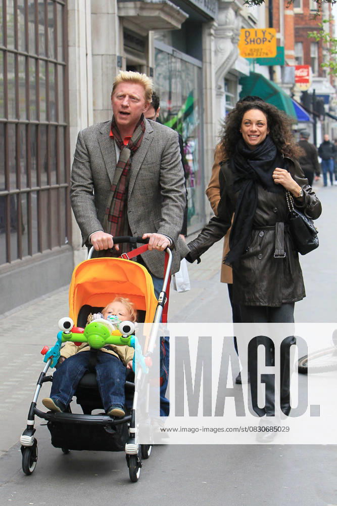Boris Becker, his wife Sharlely Kerssenberg aka Lilly Kerssenberg and their son Amadeus go for a stroll in Central London London, England - 16.03.11, London, United Kingdom WENN 3253074