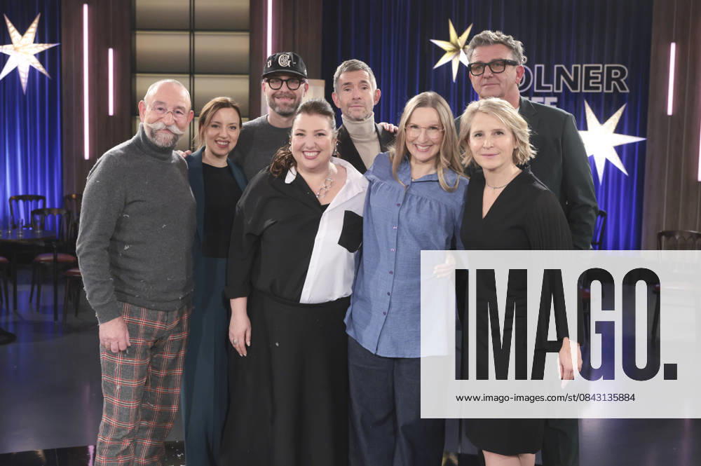 Horst Lichter, Carina Raddatz, Mark Forster, Meltem Kaptan, Micky Beisenherz, Franca Cerutti, Hans Sigl und Susan Link bei der Aufzeichnung der WDR-Talkshow Kölner Treff im WDR Studio BS 3. Köln