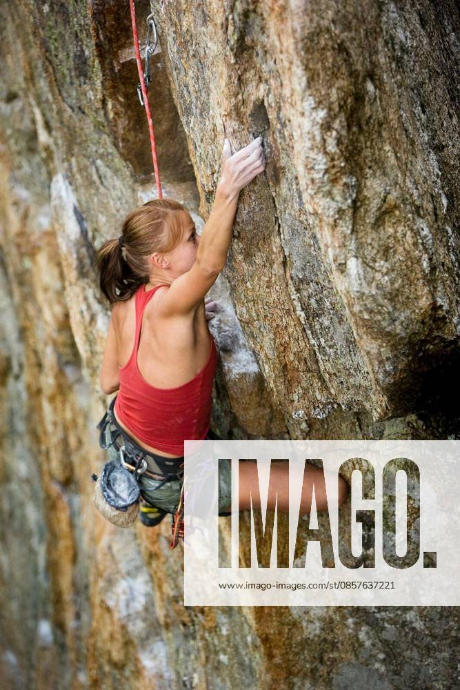 Female Climber model released Symbolfoto