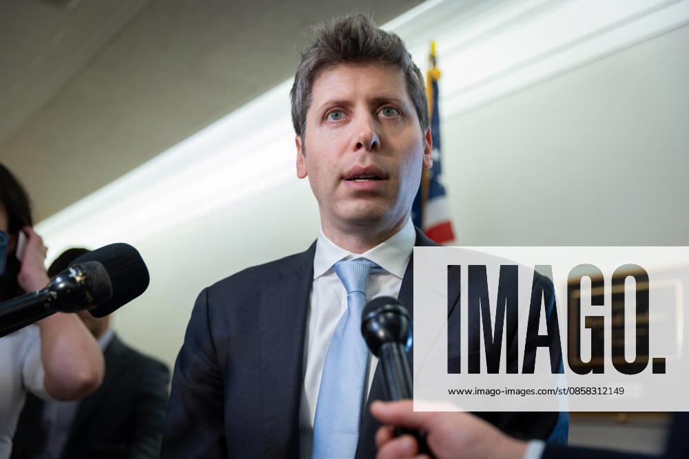 Altman - Sanders meeting at Dirksen Senate Office WASHINGTON, DC - JUNE 3: CEO of OpenAI Sam Altman talks to reporters following a meeting with Senator Bernie Sanders (I-VT) at the Dirksen Senate Office building in Washington, DC on June 3, 2026. Nathan Posner Anadolu Washington DC United States. Editorial use only. Please get in touch for any other usage.
