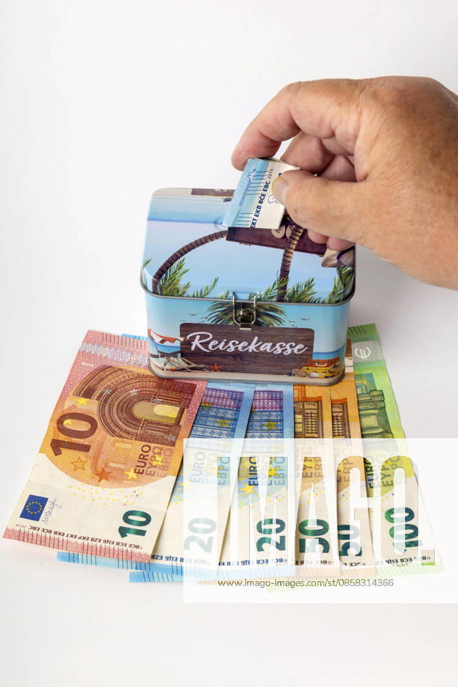 Bargeld für einen anstehenden Urlaub wir in einer Reisekasse-Spardose gespart. (Symbolfoto, Themenfoto)