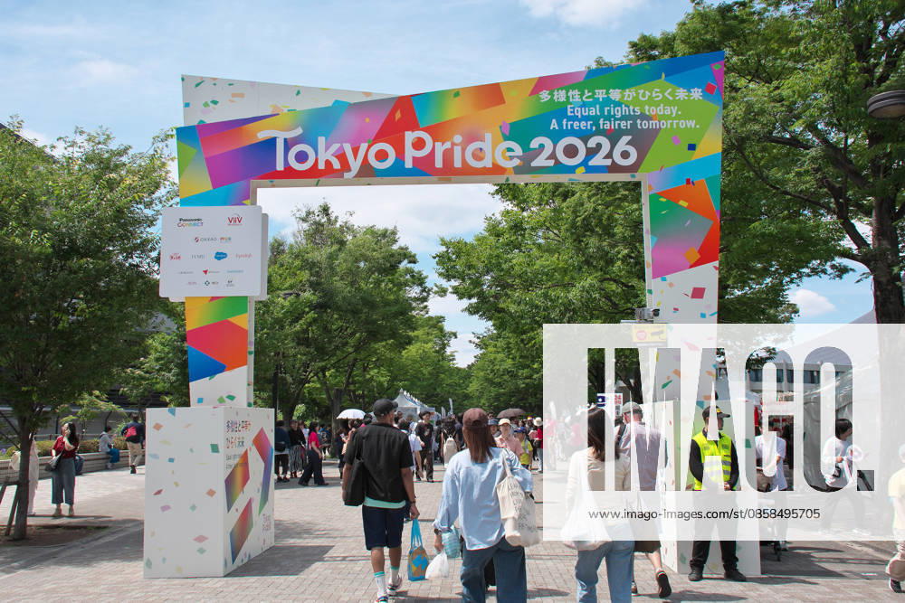 Peoples are seen gather the event Tokyo Pride 2026 in Tokyo, Japan on Saturday, June 6, 2026. TKP2026060601 KEIZOxMORI