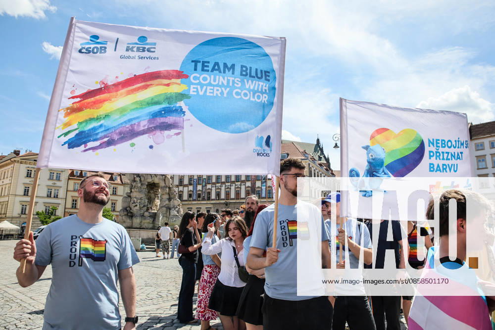 The Brno Pride Parade passed through the city centre as part of the Brno Pride Week 2026 event, in Brno, Czech Republic, on June 6, 2026. (CTKxPhoto MonikaxHlavacova) CTKPhotoP2026060604416 CTKPhotoP2026060604416