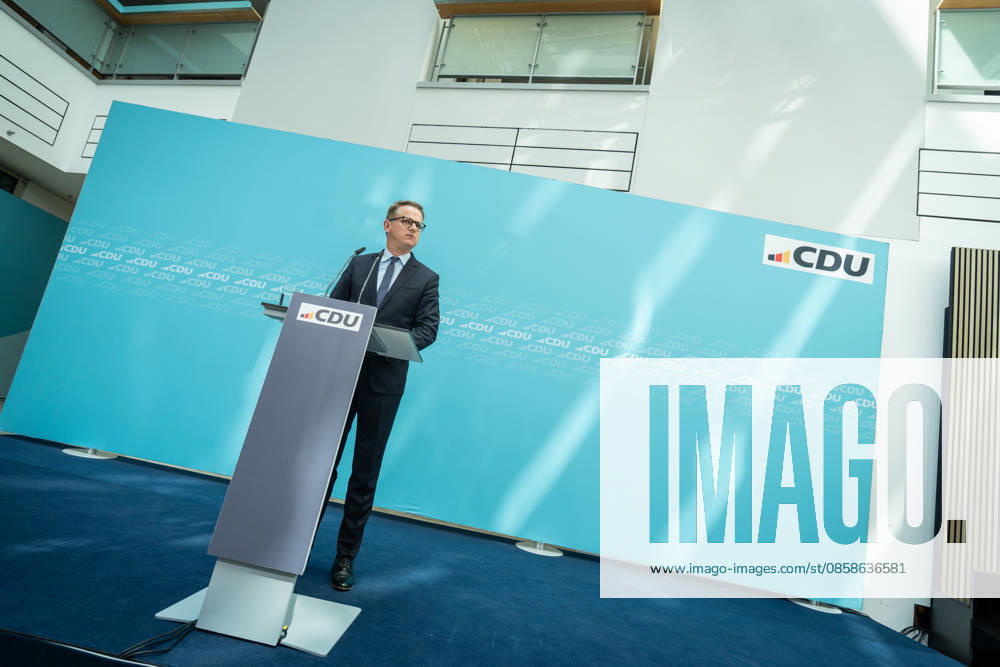 Carsten Linnemann, CDU-Generalsekretär, während der Pressekonferenz nach der Bundesvorstandssitzung;CDU Bundesvorstand und Gremiensitzungen am 08.06.2026, Berlin Berlin Deutschland Konrad-Adenauer-Haus, Bundespart
