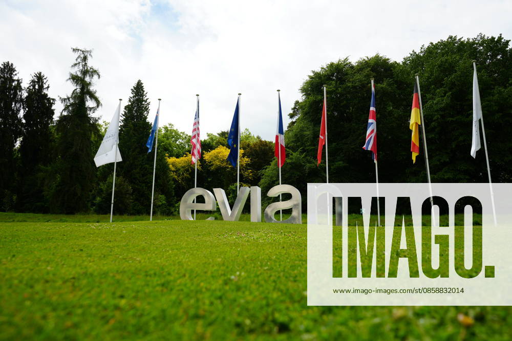 Evian-les-Bains makes final preparations ahead of upcoming G7 summit EVIAN-LES-BAINS, FRANCE - MAY 18: A view from the Hotel Royal, the venue for the upcoming G7 summit, as the French lakeside resort of Evian-les-Bains makes final preparations to host leaders of the Group of Seven (G7) nations in Evian-les-Bains, France, on June 10, 2026. The summit, scheduled for June 15-17 on the shores of Lake Geneva, will bring together the heads of state and government of Canada, France, Germany, Italy, Japan, the United Kingdom, and the United States, alongside senior representatives of the European Union. Stringer Anadolu Evian-les-Bains France. Editorial use only. Please get in touch for any other usage.