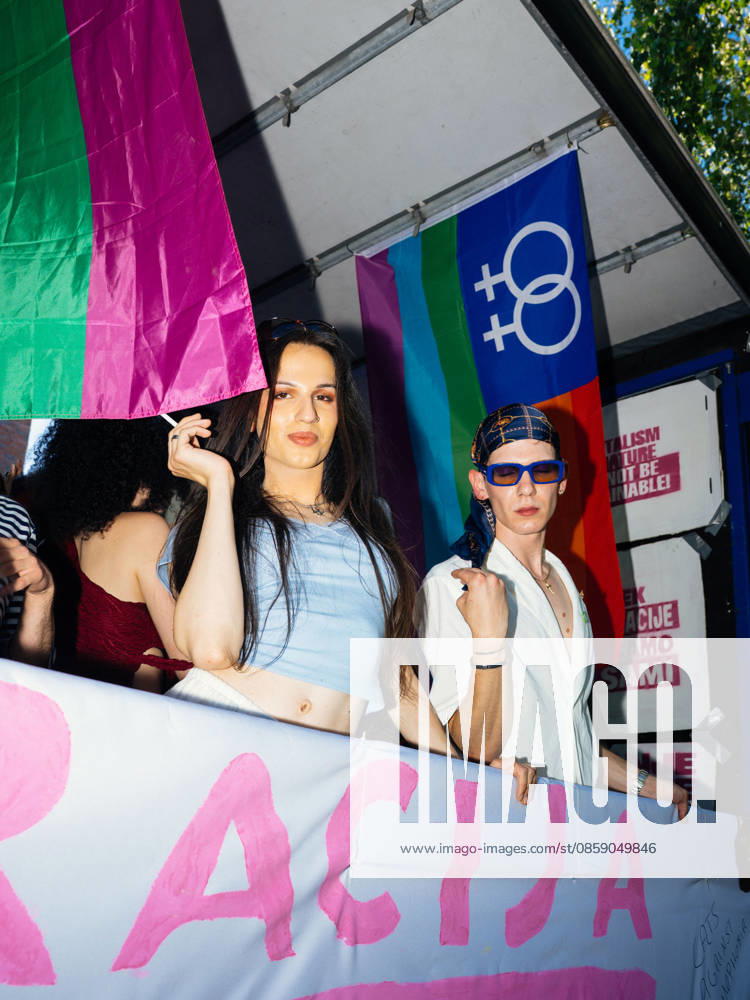 Participants March in Ljubljana Pride Parade 2026 Participants take part in the Ljubljana Pride Parade in Ljubljana, Slovenia, on June 13, 2026. The march through the city center marked the culmination of the annual Ljubljana Pride Festival, bringing together members of the LGBTQ+ community and supporters to advocate for equality, inclusion, and human rights. This year s festival was held under the slogan Democracy in Our Hands Hope is Our Resistance. Ljubljana Slovenia