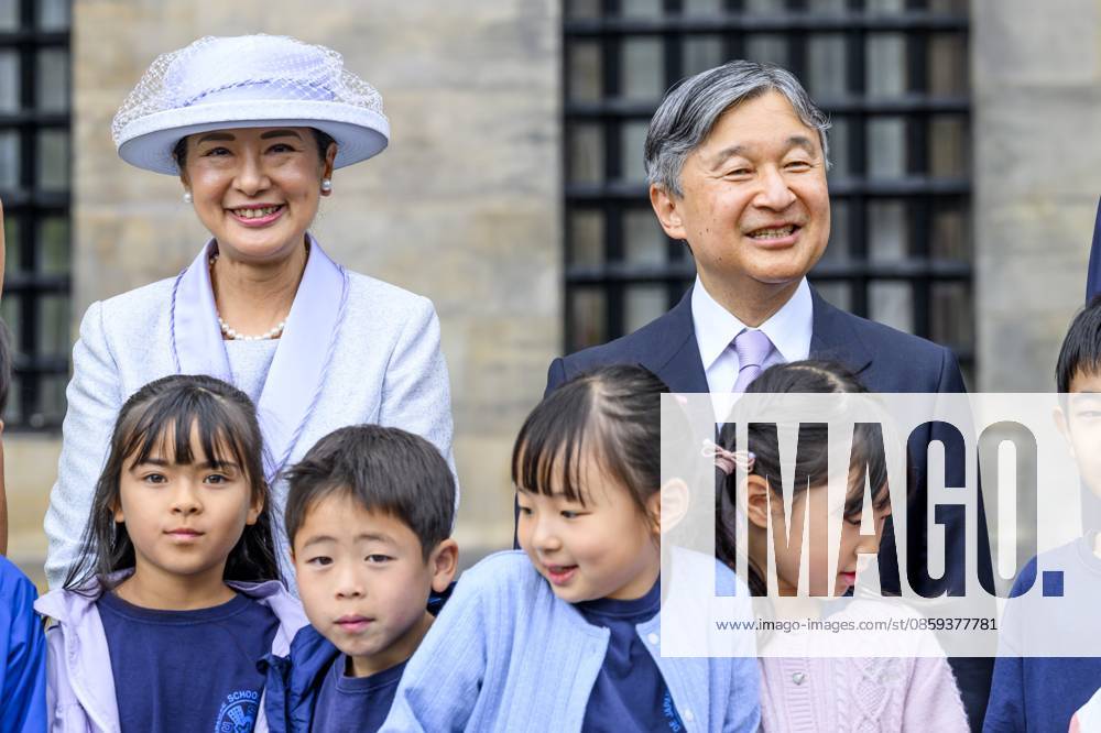 Amsterdam, The Netherlands, 2026-06-17 10:16:01 AMSTERDAM, 17-06-2026, Dam Square At the invitation of King Willem-Alexander and Queen Maxima, Emperor Naruhito of Japan is paying a state visit to the Netherlands. Emperor Naruhito is accompanied by Her Majesty Empress Masako. The state visit is a confirmation of the close and historic relationship between Japan and the Netherlands. The countries share 426 years of bilateral relations. PHOTO: NLBeeld Patrick van Emst In the photo: King Willem-Alexander and Queen Maxima officially welcome Emperor Naruhito and Empress Masako at Dam Square in Amsterdam. After the delegations are introduced, the Royal Military Band Johan Willem Friso plays the national anthems of both countries. This is follo