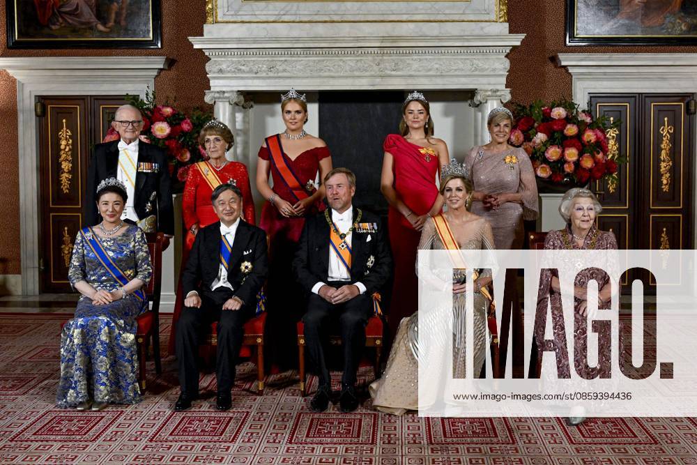 Amsterdam, The Netherlands, 2026-06-17 19:38:36 AMSTERDAM, 17-06-2026, Royal Palace Amsterdam At the invitation of King Willem-Alexander and Queen Maxima, Emperor Naruhito of Japan is paying a state visit to the Netherlands. Emperor Naruhito is accompanied by Her Majesty Empress Masako. The state visit is a confirmation of the close and historic relationship between Japan and the Netherlands. The countries share 426 years of bilateral relations. PHOTO: NLBeeld POOL Mischa Schoemaker In the photo: The Royal Couple hosts a state banquet at the Royal Palace Amsterdam. King Willem-Alexander and Emperor Naruhito deliver a speech. Also present at the state banquet are the Princess of Orange Princess Amalia, Princess Ariane, Princess Beatrix,