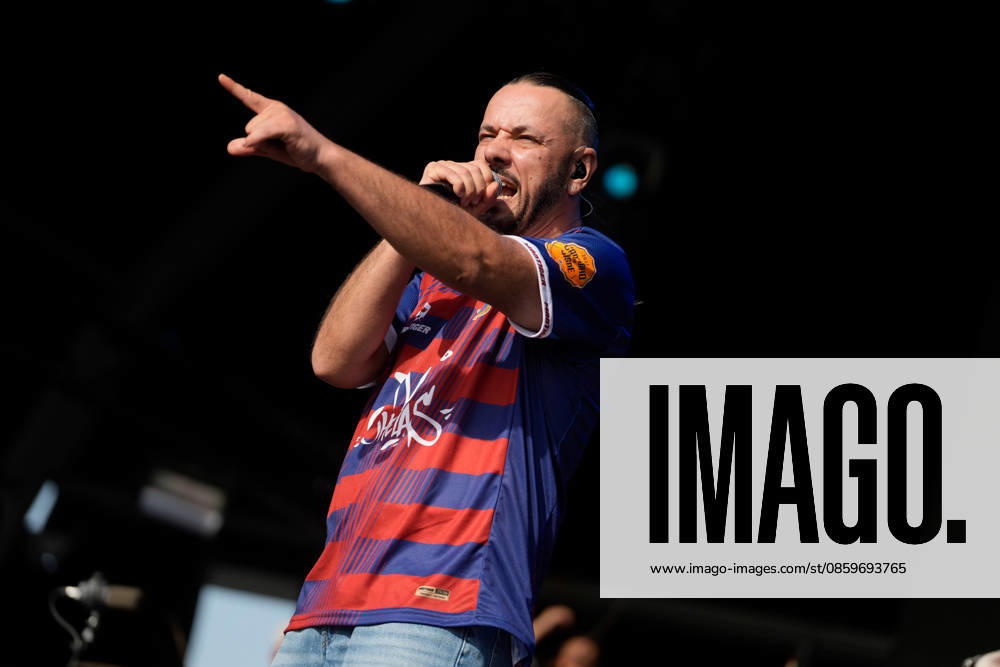 ROCK IN RIO LISBOA 2026 ROCK IN RIO LISBOA: Sam The Kid performing at Palco Musica Valley on second day of Rock In Rio Lisboa, at Parque Tejo, in Lisbon, Portugal, this Sunday 21. (Photo: Bruno de Carvalho Brazil Photo Press) Lisboa Parque das Nacoes Lisboa Portugal