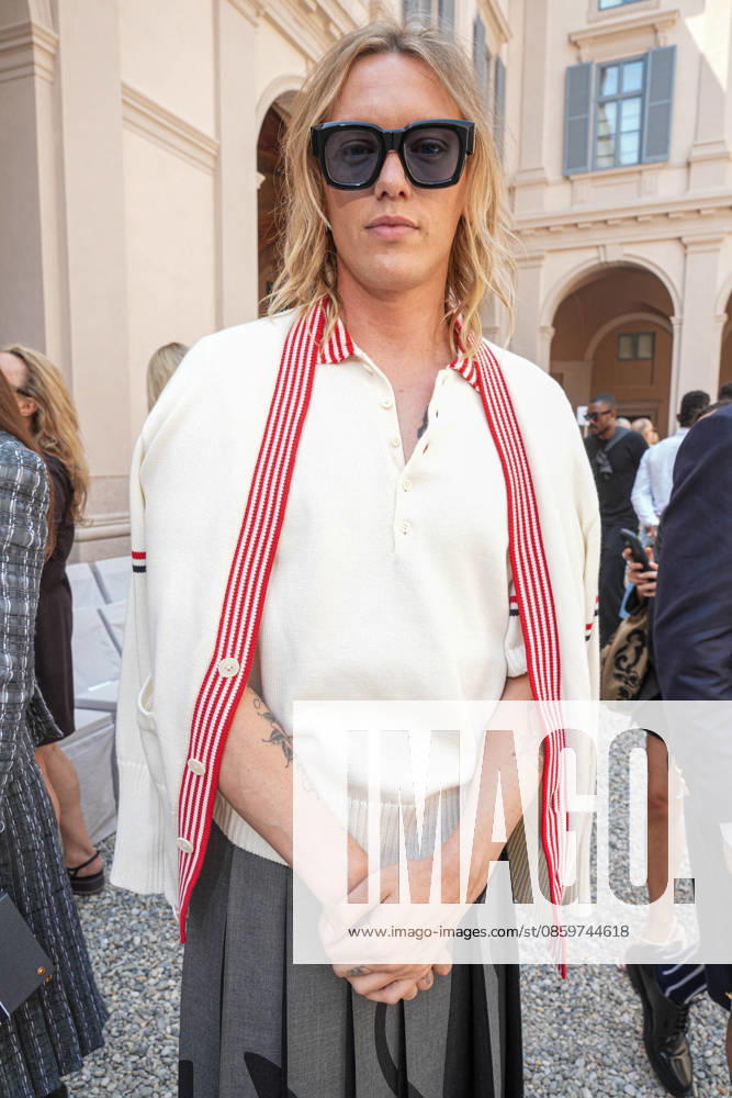 IPA85941605 - Milan, Milan Mens Fashion Week Spring Summer 2027 - Mens Fashion, Spring Summer 2027 - Thom Browne fashion show - front row in the photo:
