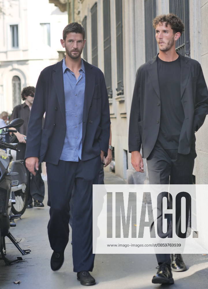IPA85951757 - Milan, Milan Men s Fashion Week: Spring Summer 2026 2027 - Men s Fashion, Spring Summer 2026 — Armani fashion show; pictured: Andrea and Matteo Vavassori