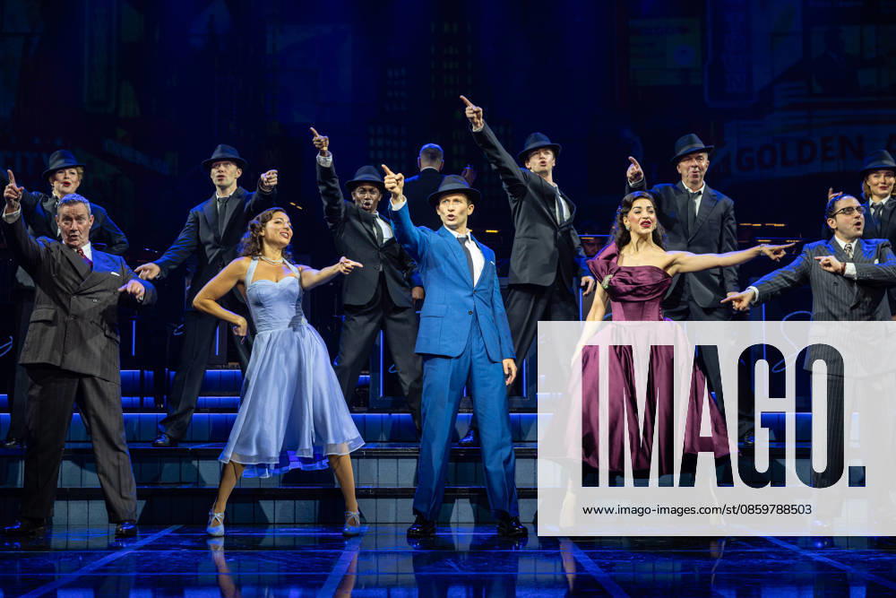 Sinatra The Musical at the Aldwych Theatre, London, UK 22 June 2026 The cast of Sinatra The Musical perform during a preview at the Aldwych Theatre, London, UK, on 22 June 2026. The musical stars Joel Harper-Jackson stars as Frank Sinatra, with Ana Villafane as the movie goddess Ava Gardner, Phoebe Panaretos as Franks first wife, Nancy Sinatra and the Olivier Award-winning Jenna Russell as Franks mother, Dolly Sinatra. The show features over 20 classic Sinatra hits and opens in June 2026., Credit:Pete Speller Avalon
