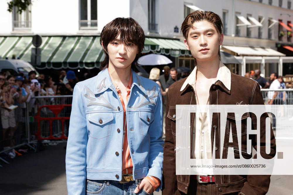 Guest at the Amiri Spring Summer 2027 Men’s Ready-to-Wear show at the Carreau du Temple during Paris Fashion Week (PFW), June 25, 2026 Tiphaine Lebely Bestimage Celebrities at the Amiri Spring Summer 2027 Men’s Ready-to-Wear show at the Carreau du Temple during Paris Fashion Week (PFW) in Paris, France