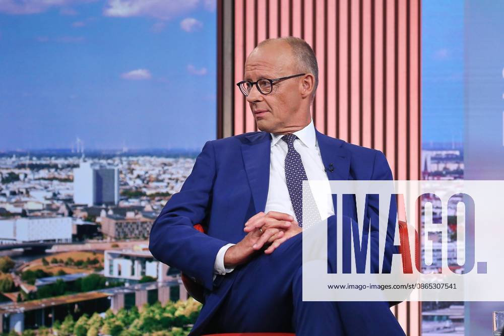 ARD Capital Studio Summer Interview: Chancellor Friedrich Merz of the CDU Arrives for the Interview
