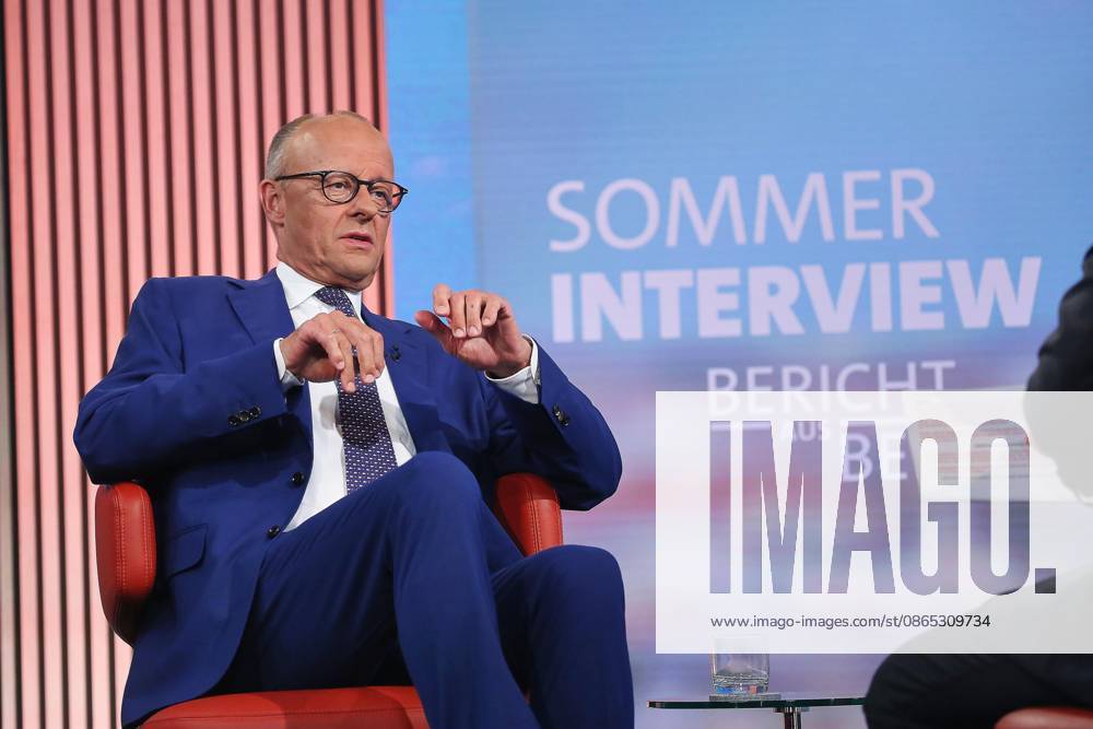 ARD Capital Studio Summer Interview with Chancellor Friedrich Merz (CDU) in the studio