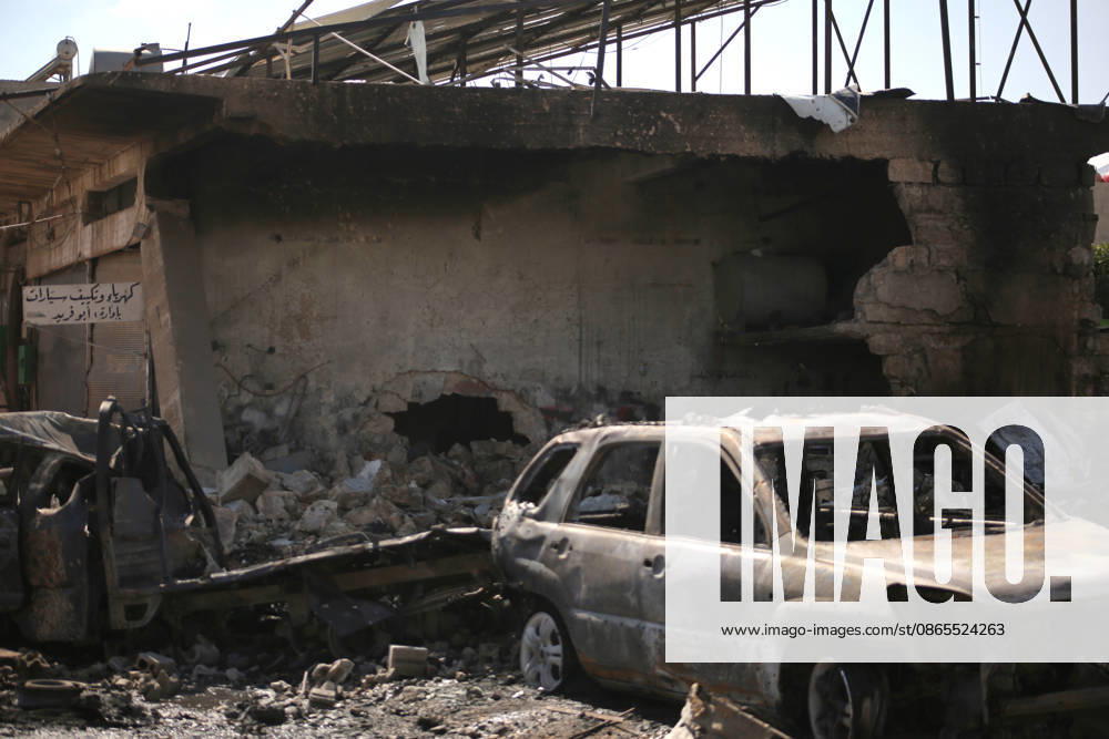 Explosion in Syria’s Idlib kills 5 IDLIB, SYRIA - SEPTEMBER 01: The explosion heavily damages nearby buildings and vehicles after an ammunition-laden vehicle explodes in Syria’s northwestern Idlib province, killing five people and injuring 10 others, according to initial reports, on September 01, 2026. Kasim Yusuf Anadolu Idlib Suriye. Editorial use only. Please get in touch for any other usage.