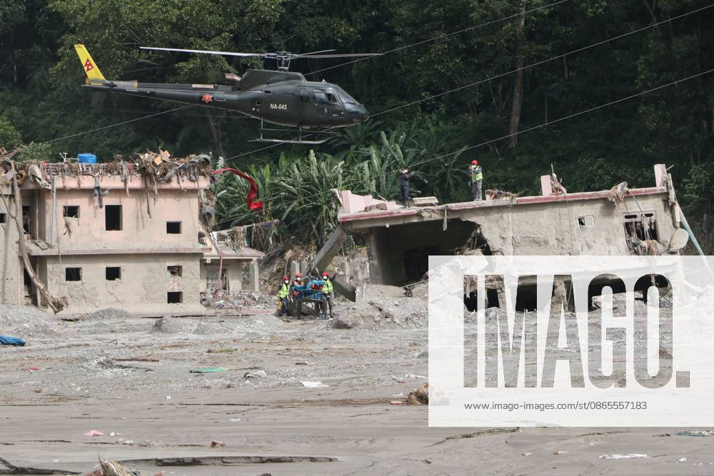 Search operations continue after Rasuwa floods RASUWA, NEPAL, SEPTEMBER 1, 2026: Nepali security personnel and rescue teams conduct search and rescue operations in flood-hit areas of Rasuwa following the Bhotekoshi River flood on August 26. Teams continue searching for people reported missing after the disaster. Rasuwa Nepal