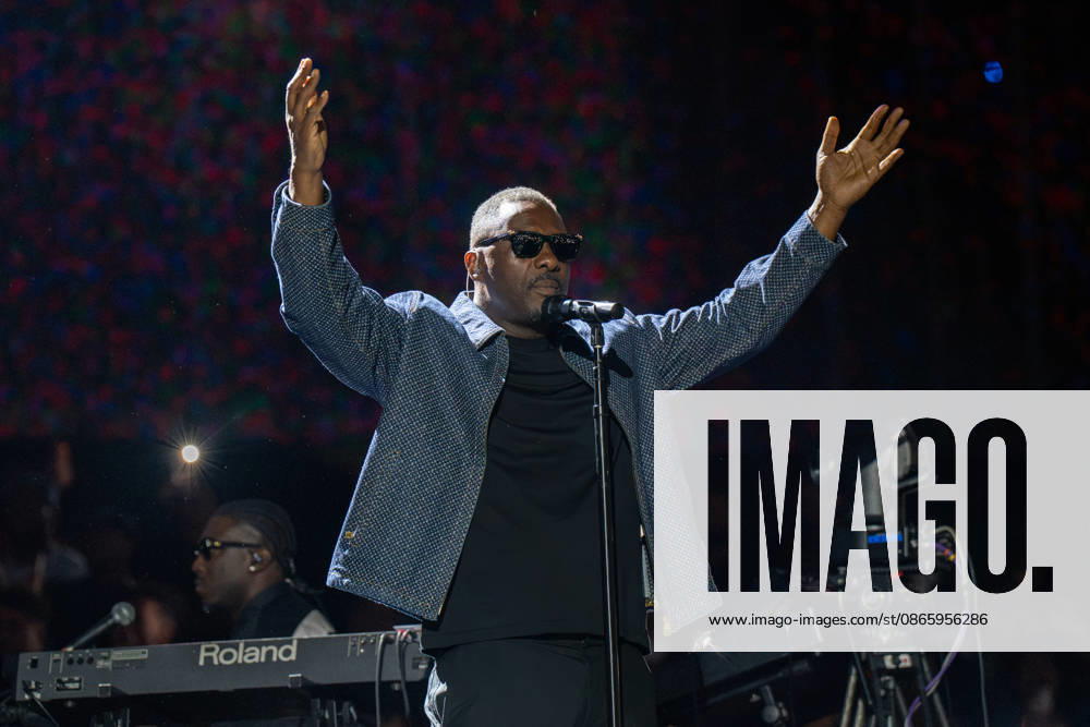 Night one of Jay-Z 30 Concert in London, UK - 4 Sept 2026 Idris Elba seen on stage as a special guest on the first night of Jay-Z 30 tour celebrating the 30th anniversary of his debut album Reasonable Doubt at Tottenham Hotspur Stadium. London United Kingdom