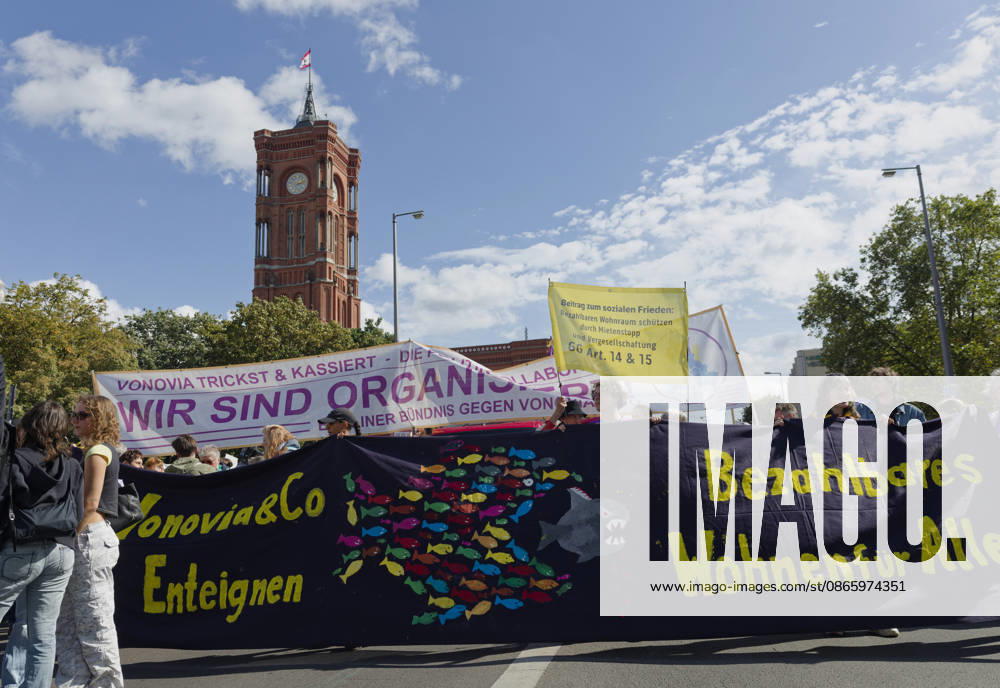 Demonstration gegen hohe Mieten in Berlin 2026-09-05 Deutschland, Berlin Demonstration zahlreicher Organisationen im Zentrum Berlins gegen hohe Mieten, Mkietwucher, Verdrängung und für die Enteignung und Kommunalisierung großer Wohnungsbestände.