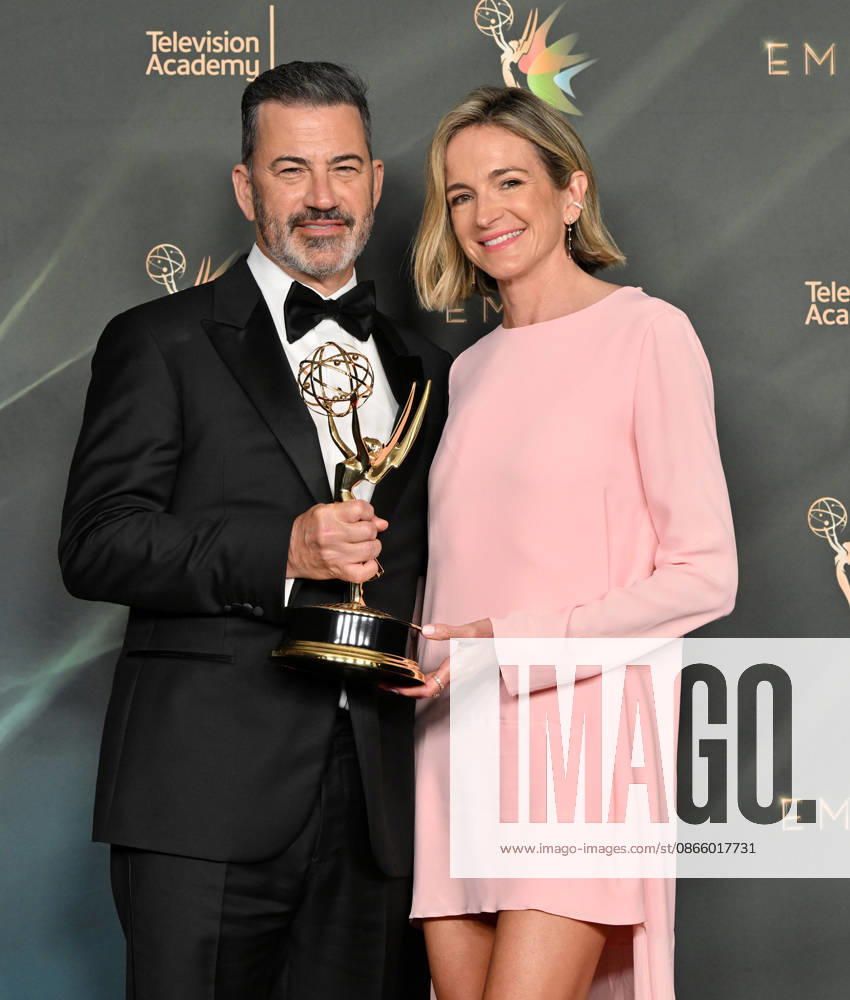 78th Emmy Awards Night 1 Jimmy Kimmel and Molly McNearney in the press room at the 78th Emmy Awards Nigh1, held at the Peacock Theatre in Los Angeles, Ca. on September 5, 2026. Los Angeles Peacock Theatre California USA
