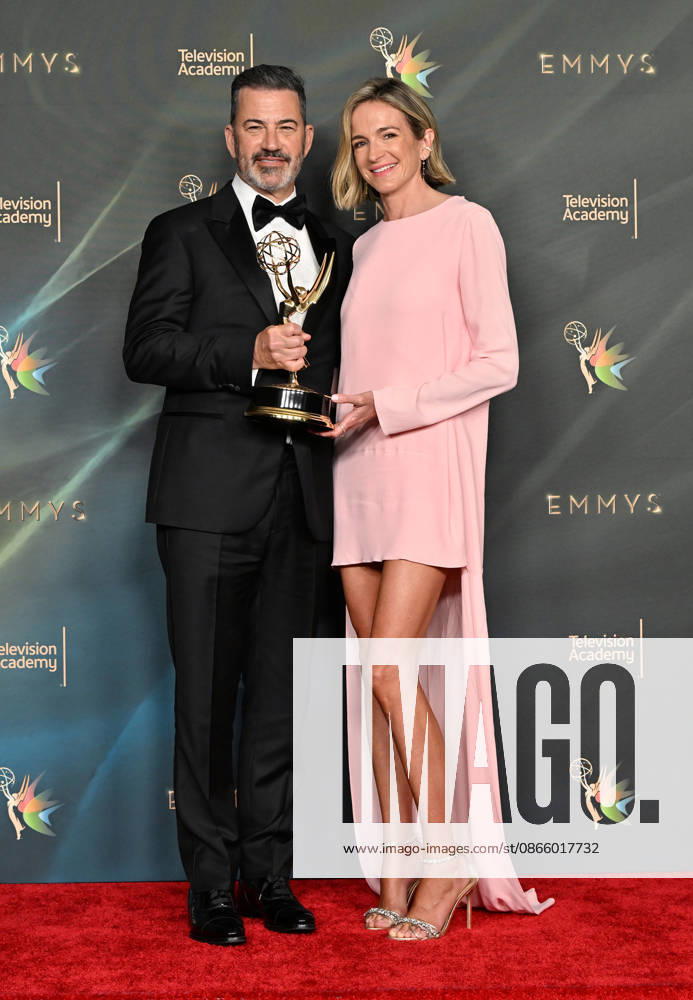 78th Emmy Awards Night 1 Jimmy Kimmel and Molly McNearney in the press room at the 78th Emmy Awards Nigh1, held at the Peacock Theatre in Los Angeles, Ca. on September 5, 2026. Los Angeles Peacock Theatre California USA