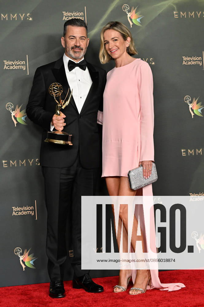 78th Emmy Awards Night 1 Jimmy Kimmel and Molly McNearney in the press room at the 78th Emmy Awards Nigh1, held at the Peacock Theatre in Los Angeles, Ca. on September 5, 2026. Los Angeles Peacock Theatre California USA