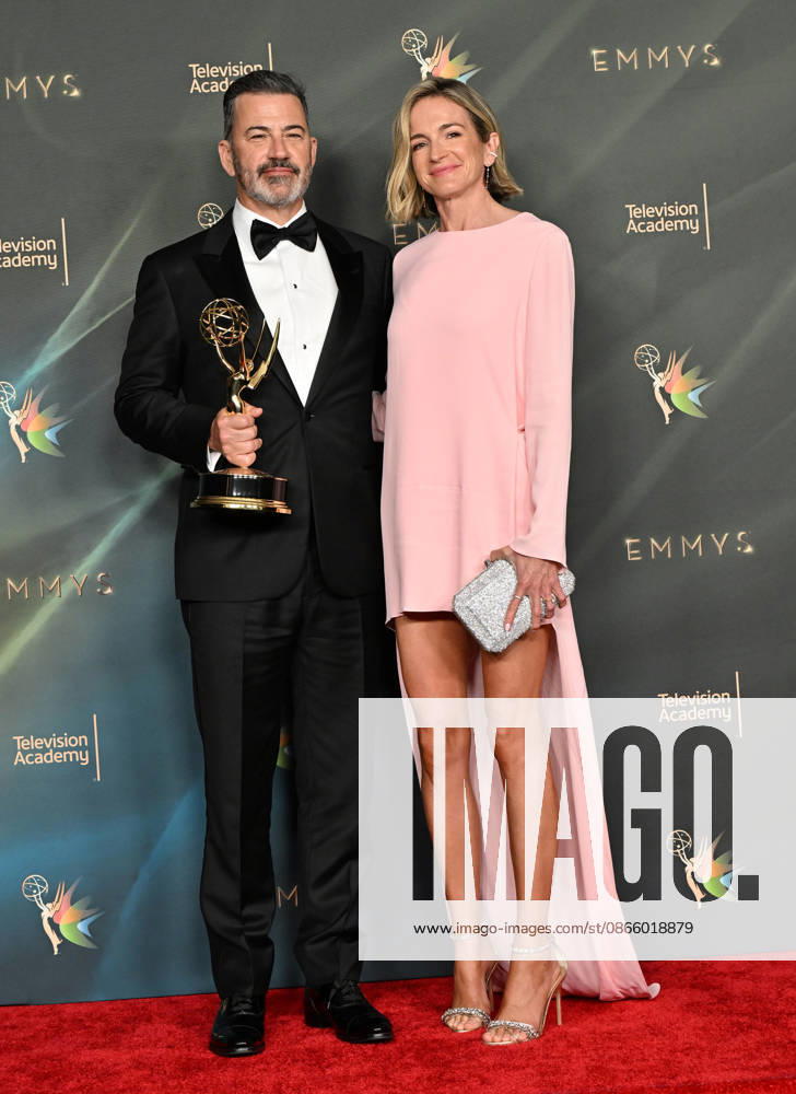78th Emmy Awards Night 1 Jimmy Kimmel and Molly McNearney in the press room at the 78th Emmy Awards Nigh1, held at the Peacock Theatre in Los Angeles, Ca. on September 5, 2026. Los Angeles Peacock Theatre California USA