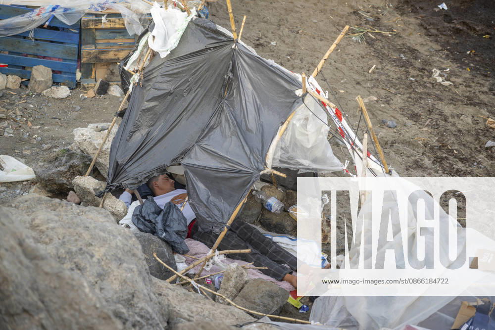 Settlements Continue on El Trampolín Beach Settlements on El Trampolín Beach, as of September 7, 2026, in Ceuta, Spain. Despite having been evicted, the encampment on El Trampolín Beach resembles a makeshift city and remains occupied by people who continue to arrive in Ceuta. SEPTEMBER 7, 2026 Ceuta, Spain