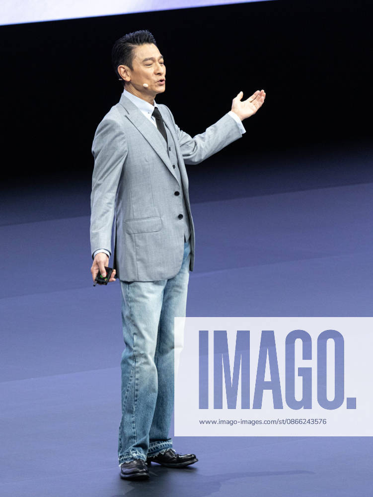 Andy Lau, brand ambassador for Huawei s Ultimate Design series, speaks at the launch event for the Huawei tri-fold Mate XT 2 on September 7, 2026 in Guangzhou, Guangdong Province of China. Huawei released its latest tri-fold smartphone featuring a new generation chip.