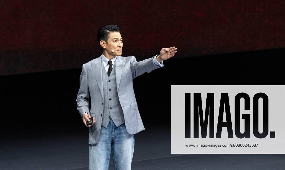 Andy Lau, brand ambassador for Huawei s Ultimate Design series, speaks at the launch event for the tri-fold Mate XT 2 on September 7, 2026 in Guangzhou, Guangdong Province of China. Huawei unveiled its latest tri-fold smartphone featuring a new generation chip with improved performance.