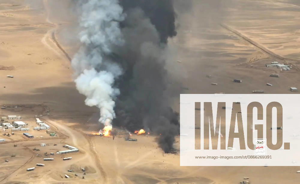 (260908) -- HADRAMOUT, Sept. 8, 2026 -- A screenshot shows trucks burning after they were targeted by ballistic missiles launched by Houthi group near Al-Wadiah military camp in Hadramout province, Yemen on Sept. 7, 2026. Yemen s Houthi group said Monday that it had carried out a ballistic missile strike on trucks it claimed were transporting military equipment from Saudi Arabia to the Al-Wadiah military camp in Yemen s government-controlled southeastern province of Hadramout. (Houthi Media Center Handout via Xinhua) YEMEN-HADRAMOUT-HOUTHI GROUP-MILITARY TRUCKS-ATTACK Mohammed