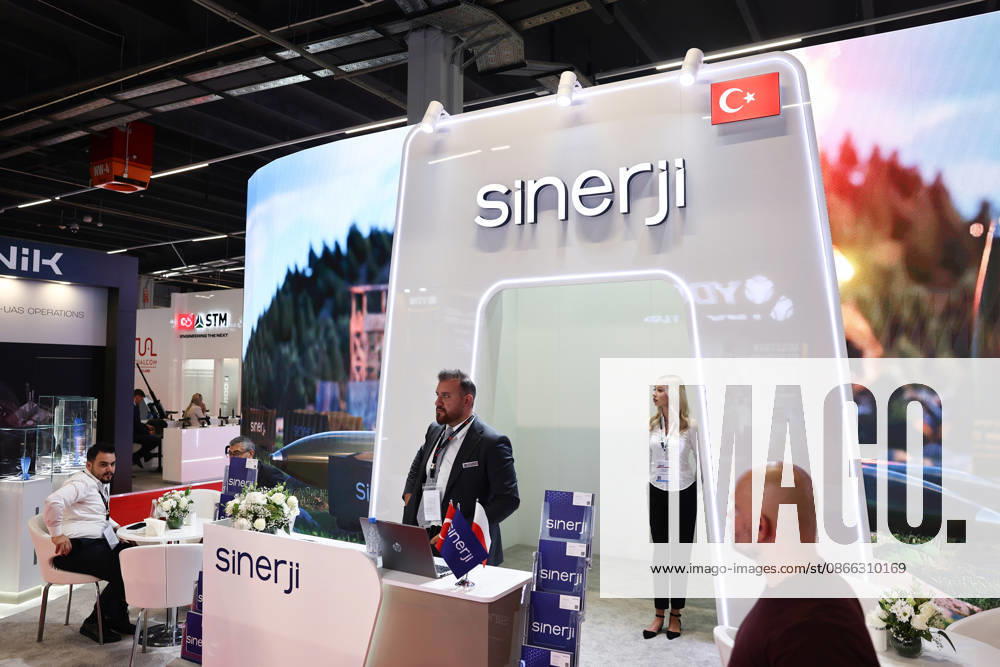 34th International Defence Industry Exhibition in Poland KIELCE, POLAND - SEPTEMBER 8: Sinerji stand is seen during the 34th International Defence Industry Exhibition (MSPO) in Kielce, Poland, on September 8, 2026. Jakub Porzycki Anadolu Kielce Poland. Editorial use only. Please get in touch for any other usage.