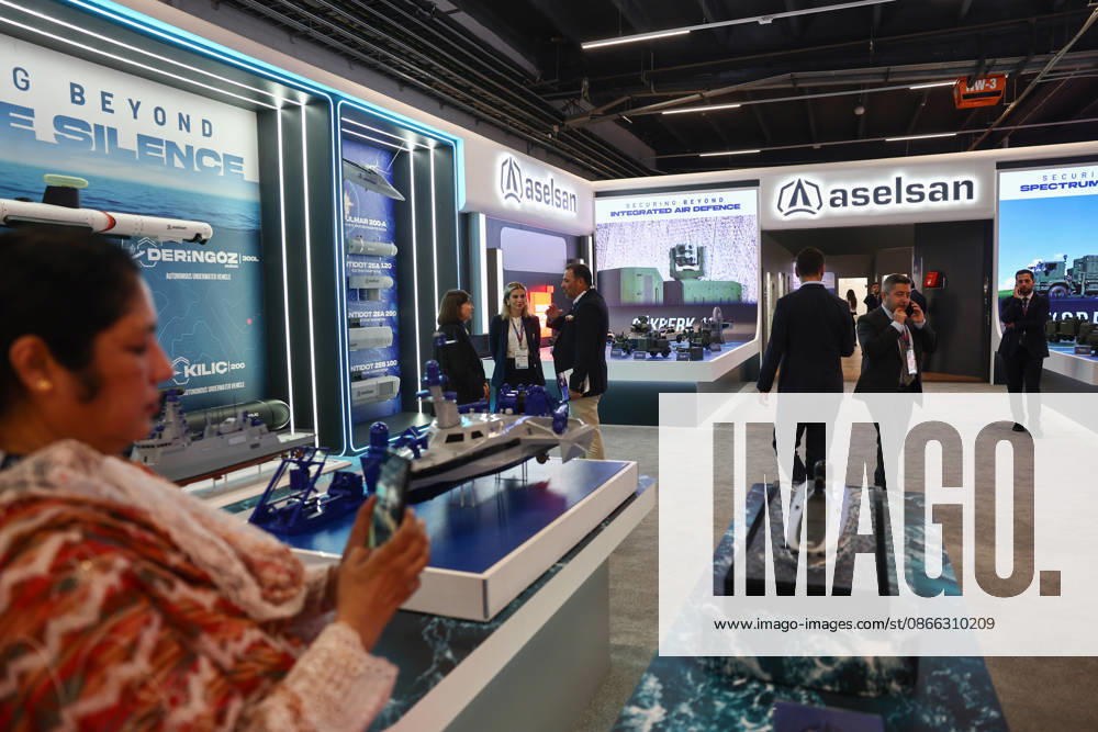 34th International Defence Industry Exhibition in Poland KIELCE, POLAND - SEPTEMBER 8: Aselsan stand is seen during the 34th International Defence Industry Exhibition (MSPO) in Kielce, Poland, on September 8, 2026. Jakub Porzycki Anadolu Kielce Poland. Editorial use only. Please get in touch for any other usage.