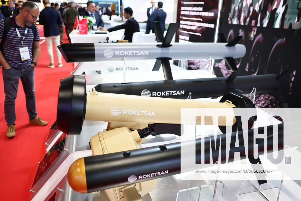 34th International Defence Industry Exhibition in Poland KIELCE, POLAND - SEPTEMBER 8: Roketsan stand is seen during the 34th International Defence Industry Exhibition (MSPO) in Kielce, Poland, on September 8, 2026. Jakub Porzycki Anadolu Kielce Poland. Editorial use only. Please get in touch for any other usage.