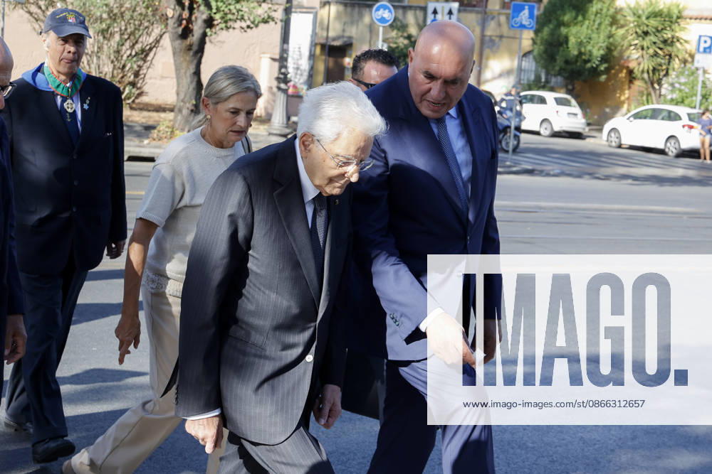President of the Republic Sergio Mattarella and Minister of Defense Guido Crosetto. Commemorative ceremony on the occasion of the 83rd anniversary of the Defense of Rome at Porta San Paolo and the Parco della Resistenza on September 8, Rome, September 8, 2026. Rome ITALY - ZUMAa289 20260908_zia_a289_223
