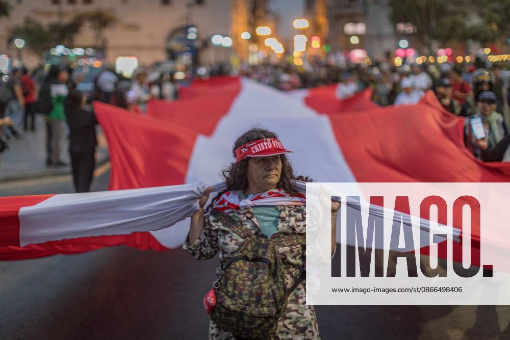 Protesters Rally Against Marco Rubios Visit to Peru LIMA, PERU SEPTEMBER 9, 2026: Protesters from left-wing civic and university collectives gather at Plaza San Martin in central Lima to demonstrate against the official visit of U.S. Secretary of State Marco Rubio to Peru. The demonstrators marched through the city centre into the evening during Rubios South American tour. Lima Peru