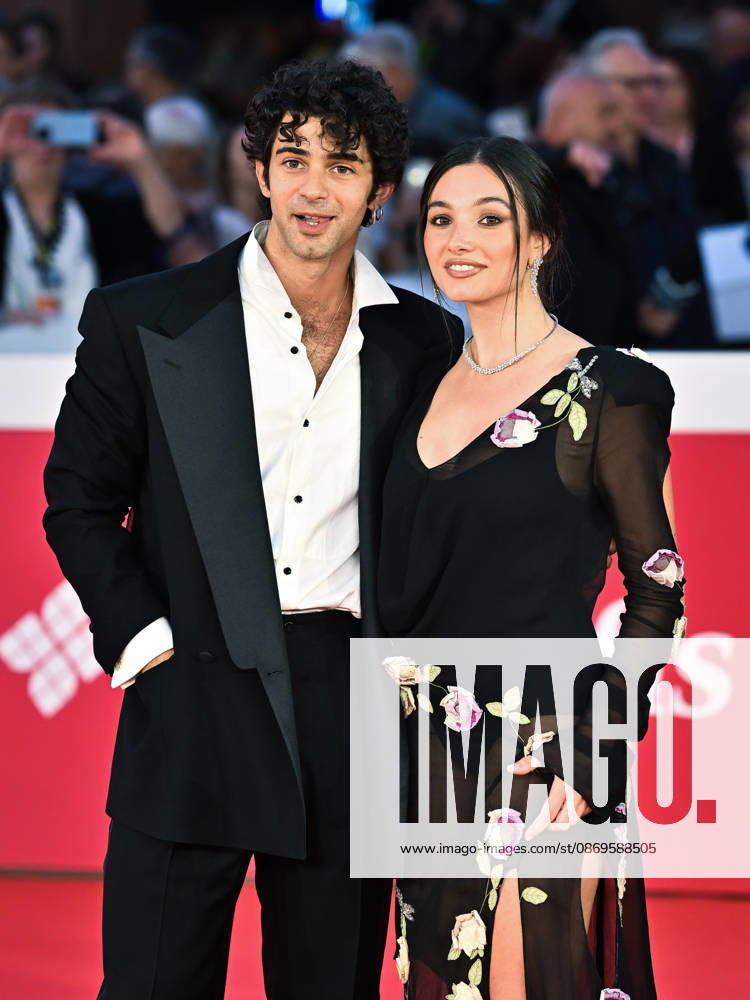 IPA89724184 - Rome, 2026 Film Festival Night 3 Red Carpet for the film Je so Pazzo. Pictured: MariaSole Pollio, Massimiliano Caiazzo