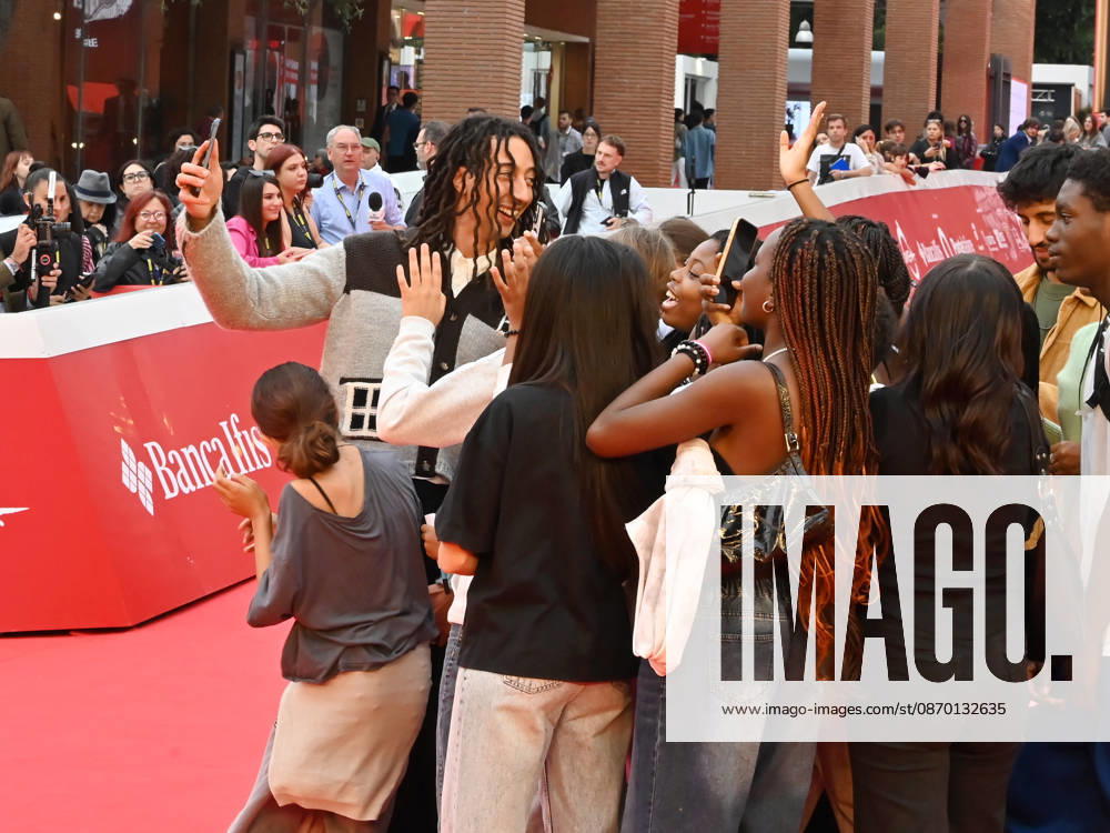 Italian rapper Ghali, attends the Red Carpet for the film A mare at the 2026 Rome Film Fest, held at the Auditorium Parco della Musica. Rome Italy - ZUMAs197 20261020_aaa_s197_283